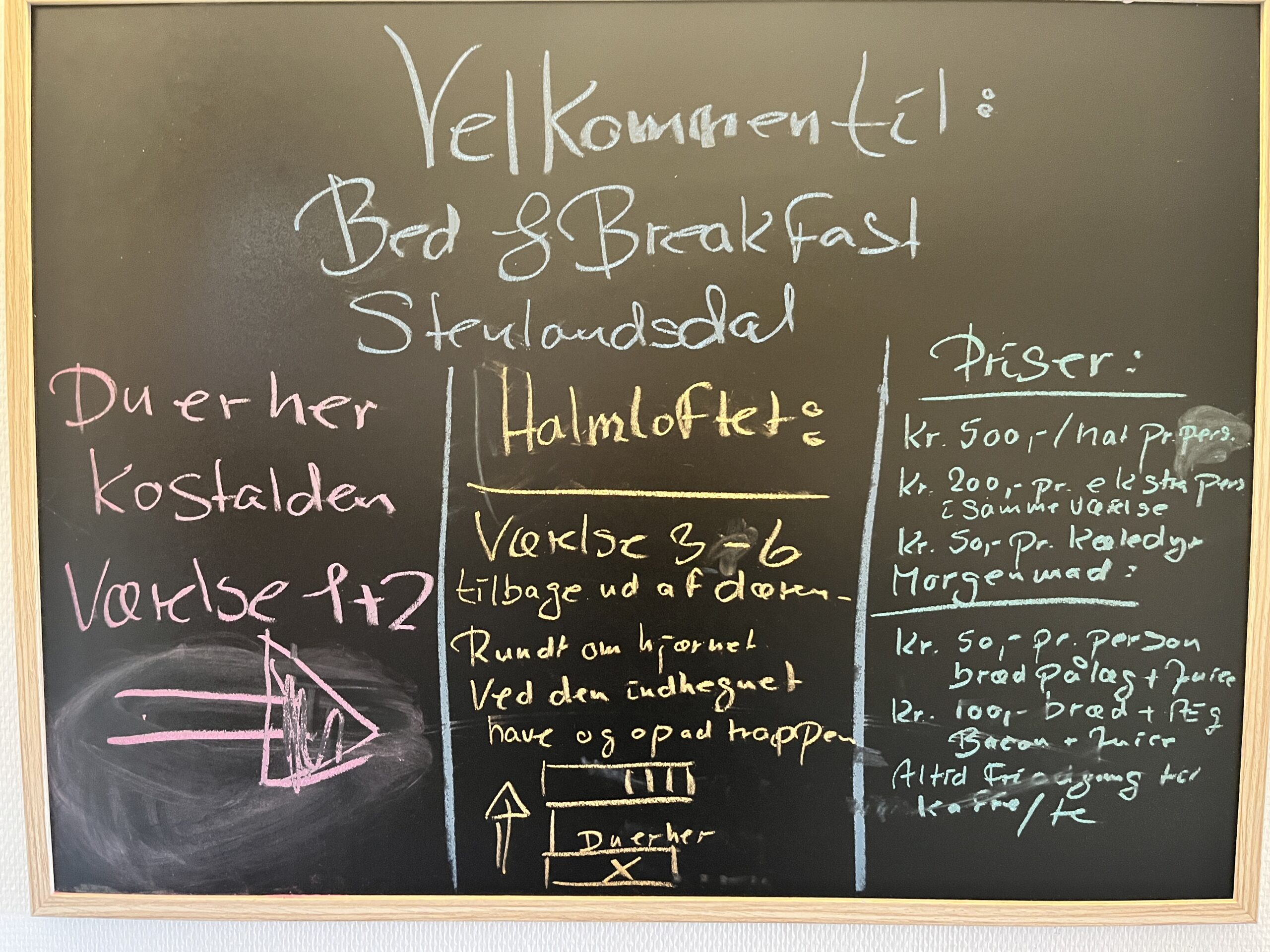 Velkommen til Stenlandsdal Bed and Breakfast midt på sjælland